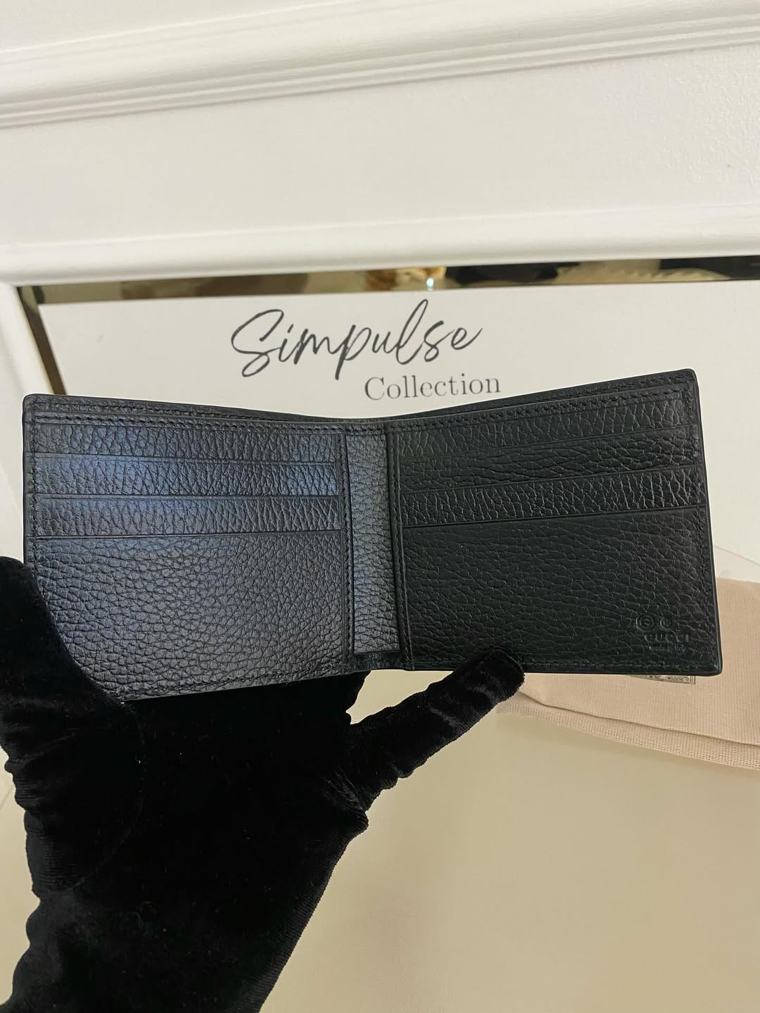 Gg Bifold Black Men's Wallet