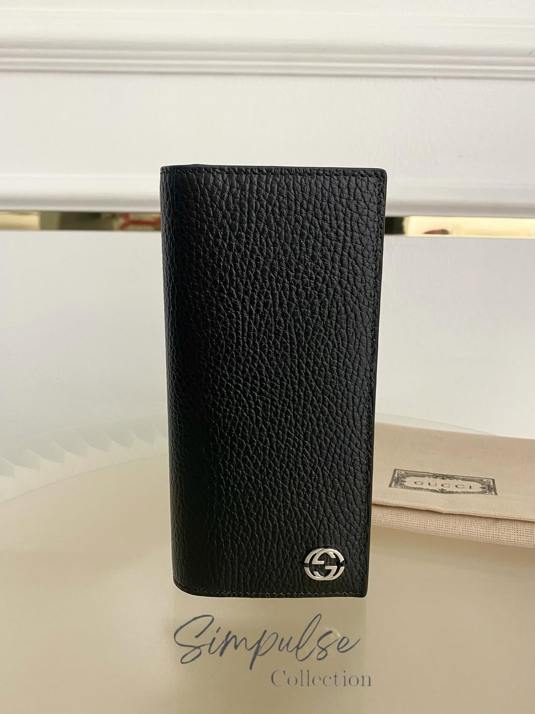 GUCCI Gg Black Long Wallet