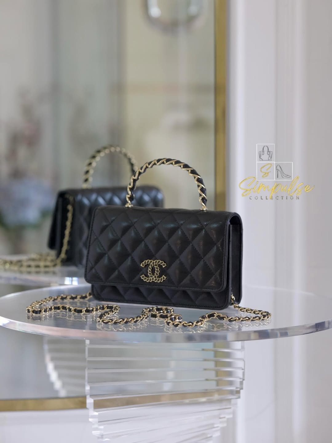CHANEL WOC Top Handle Caviar GHW