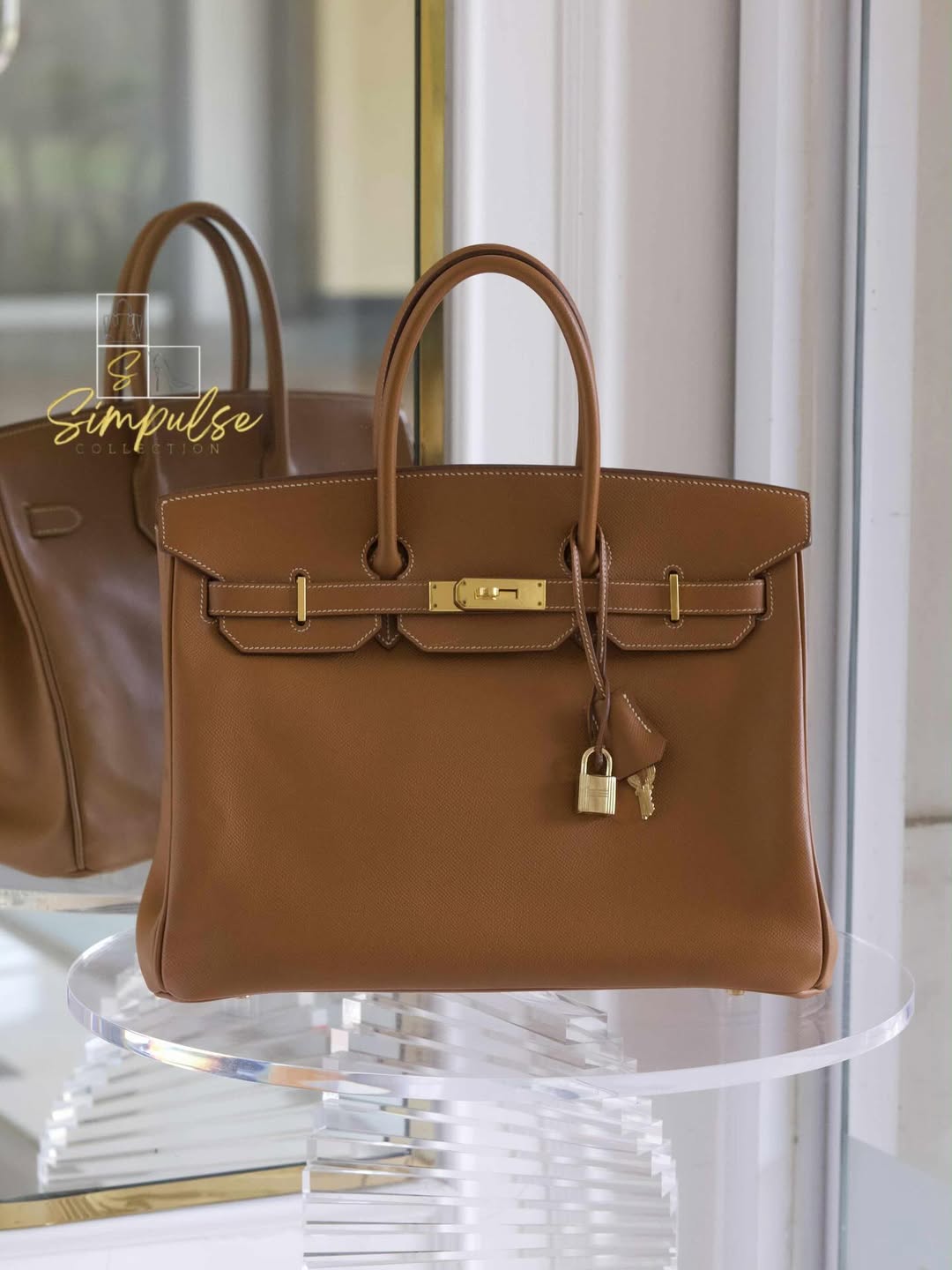 HERMES Birkin 35 Gold on Gold Epsom