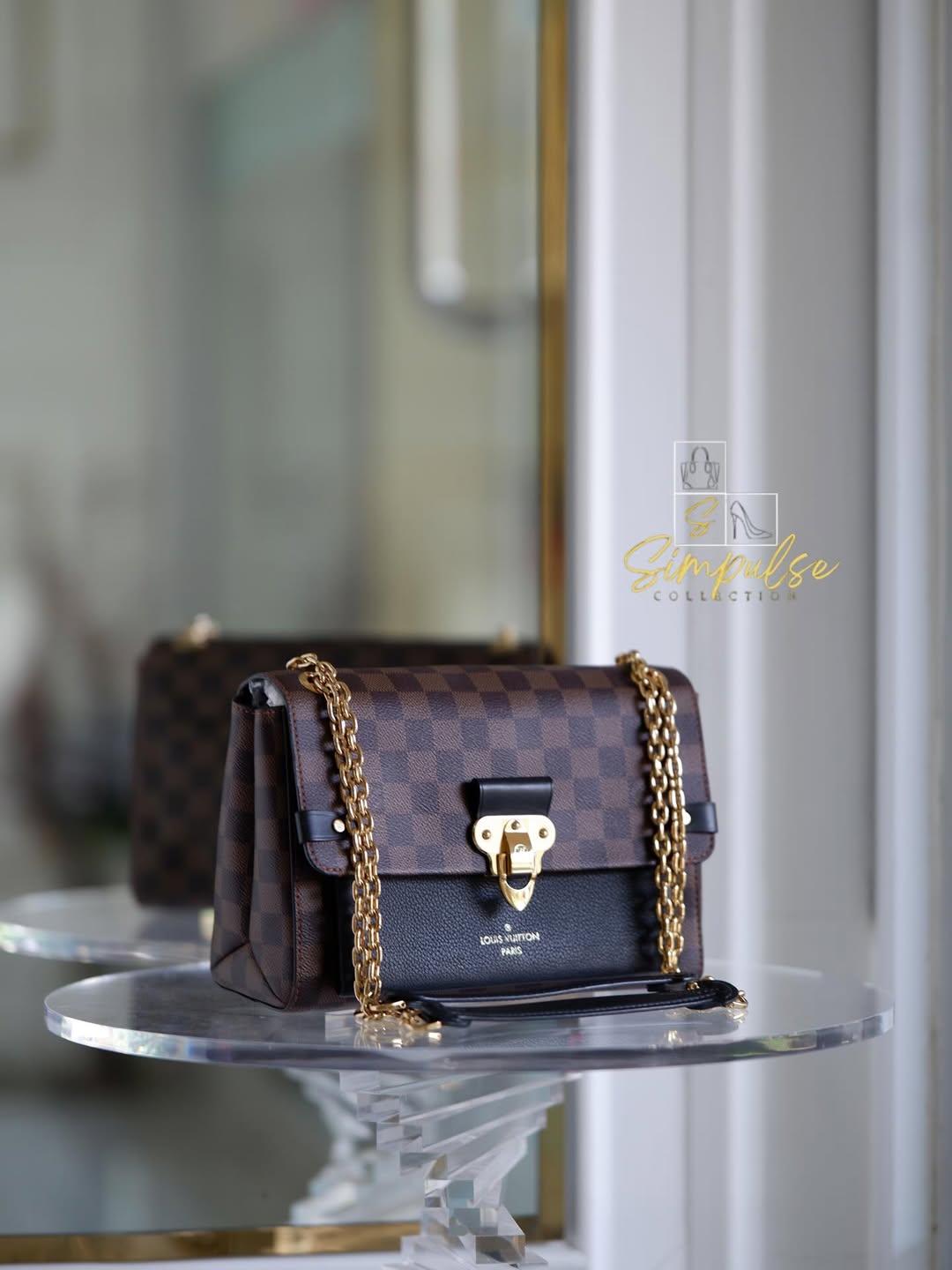 LOUIS VUITTON Vavin Damier Ebene Pm Bag