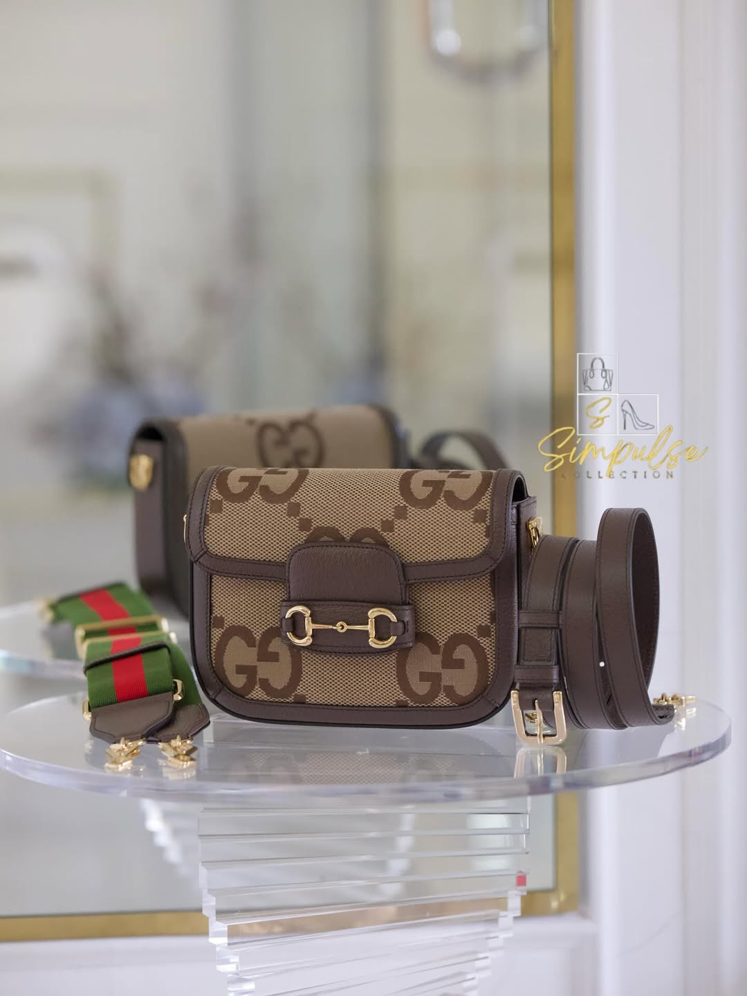 GUCCI Horsebit Small Jumbo Logo