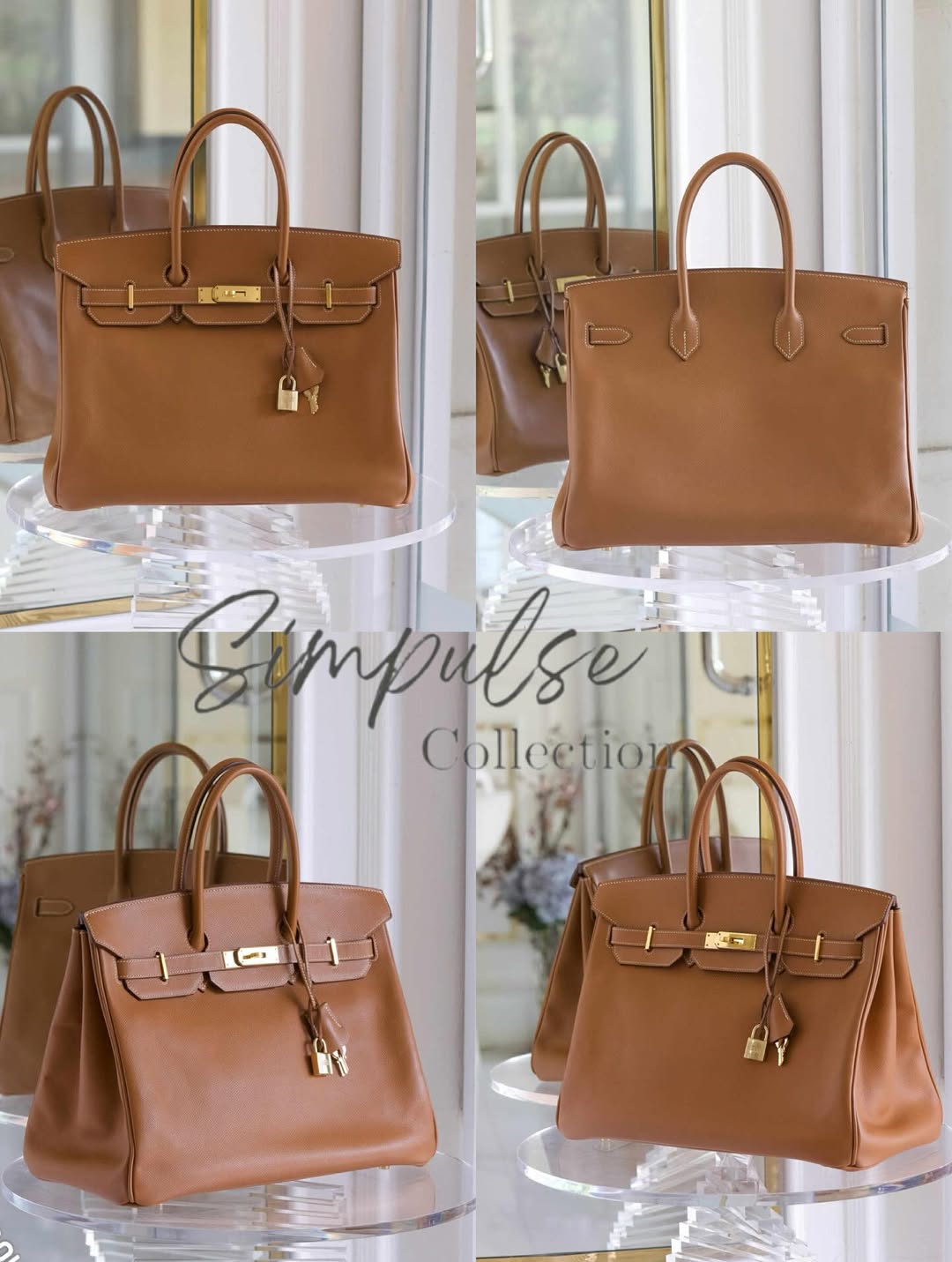 HERMES Birkin 35 Gold on Gold Epsom