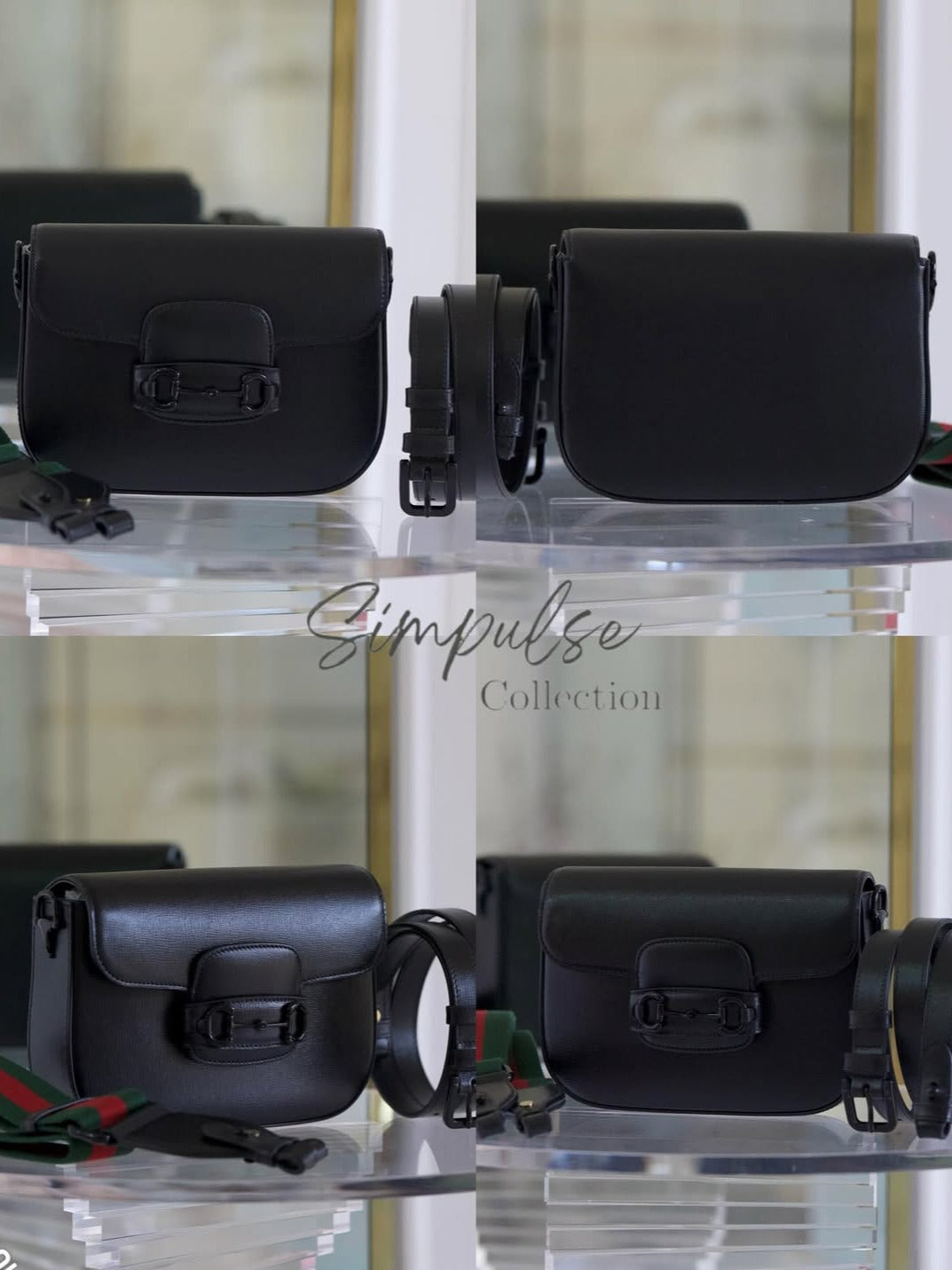 GUCCI Horsebit Small All Black