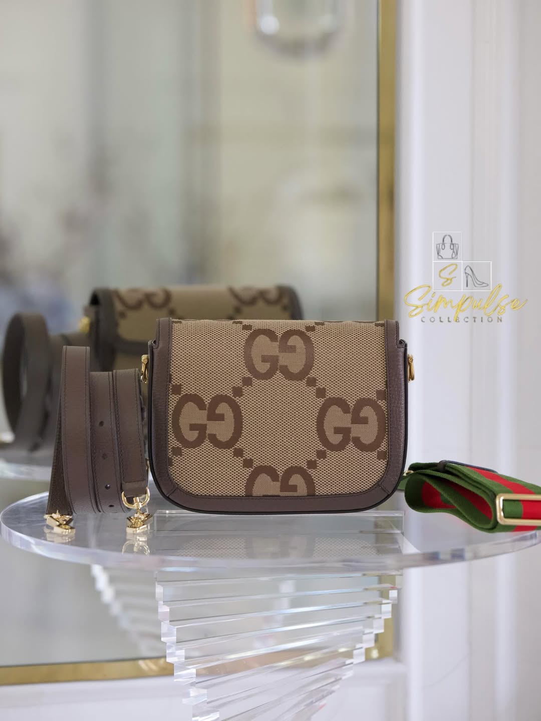 GUCCI Horsebit Small Jumbo Logo