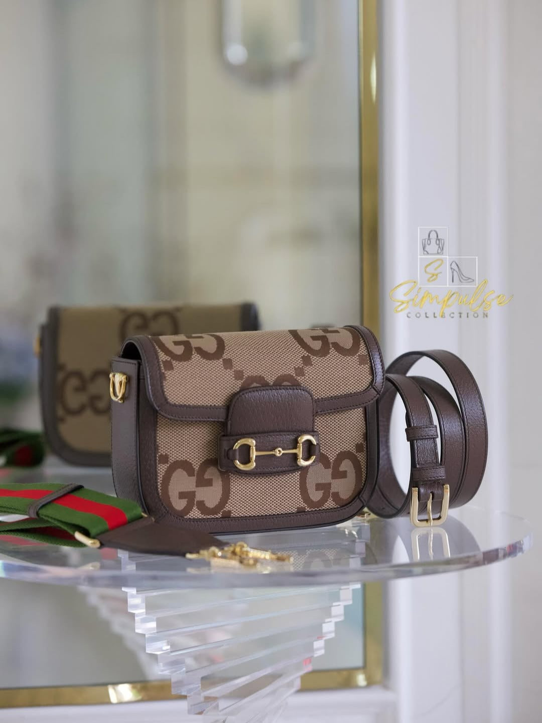 GUCCI Horsebit Small Jumbo Logo