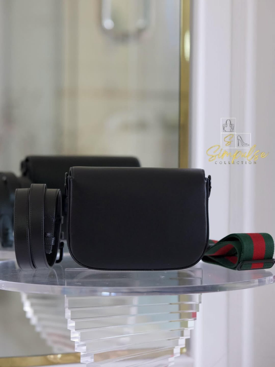 GUCCI Horsebit Small All Black