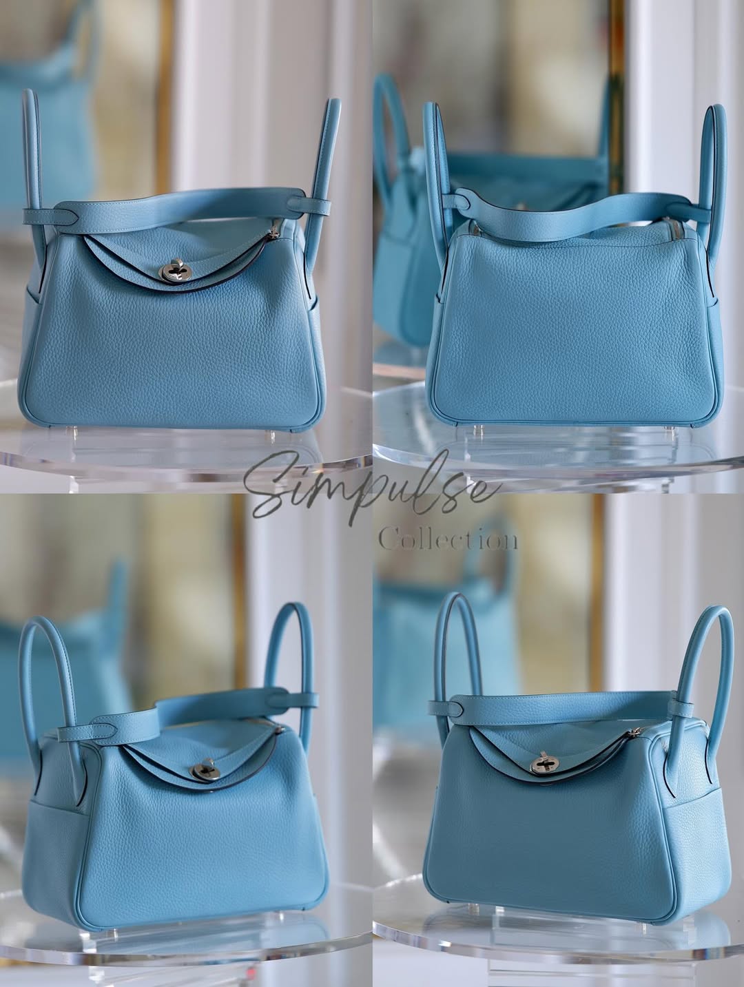 HERMES Lindy 26 Tiffany Blue