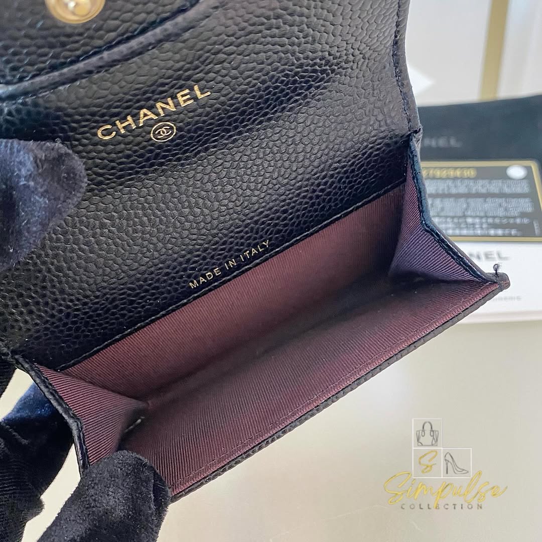 Chanel Classic Flap Caviar Cardholder