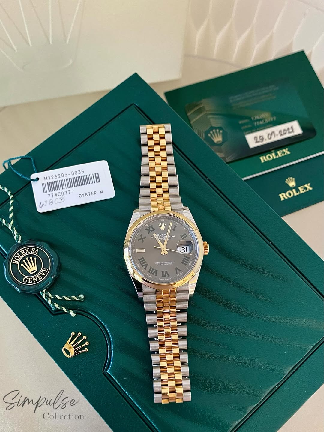 ROLEX Wimbledon 36mm Jubilee