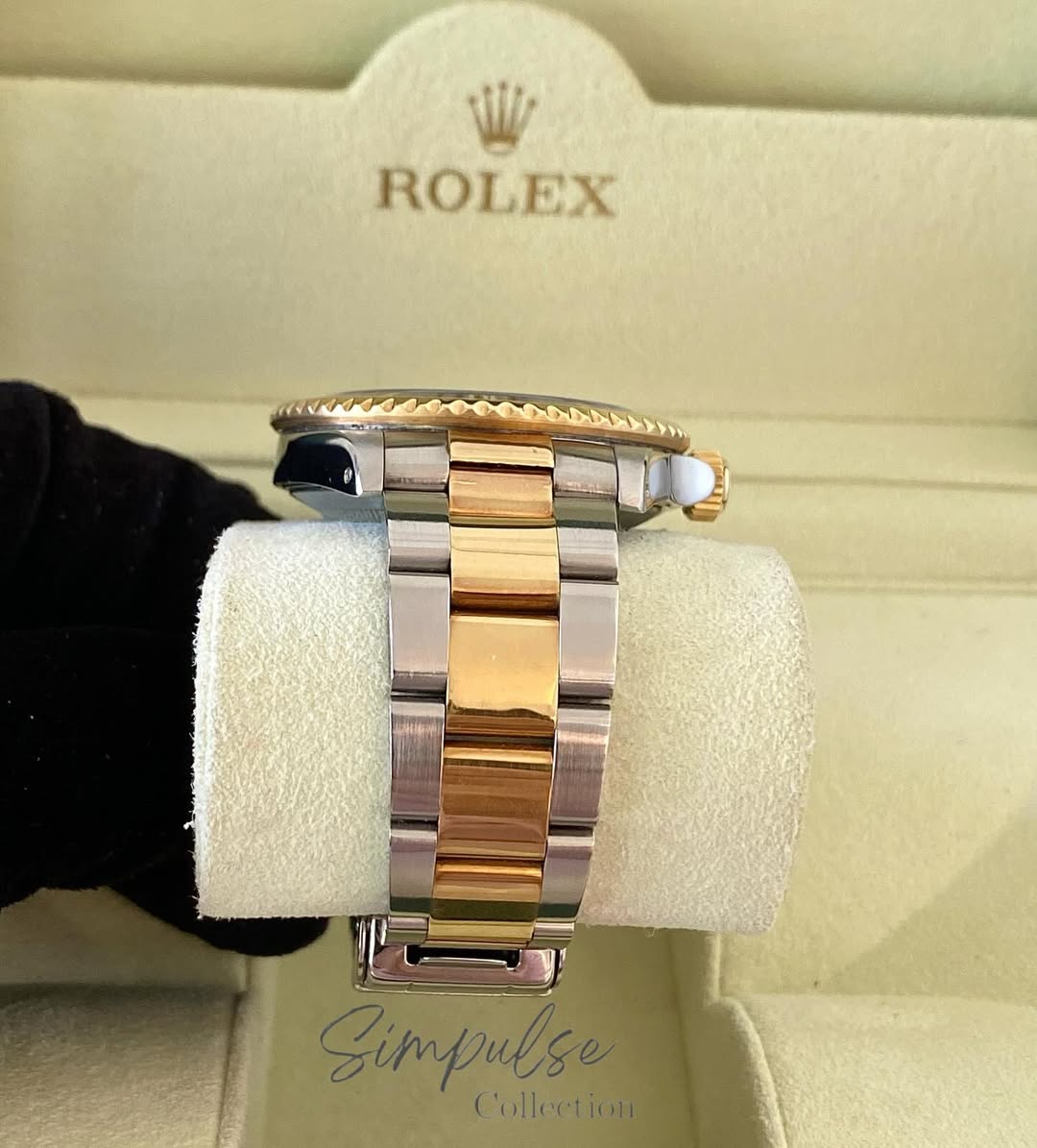 ROLEX Submariner Date "Bluesy" Royal Blue Dial w/ Oyster Steel Two Tone YG