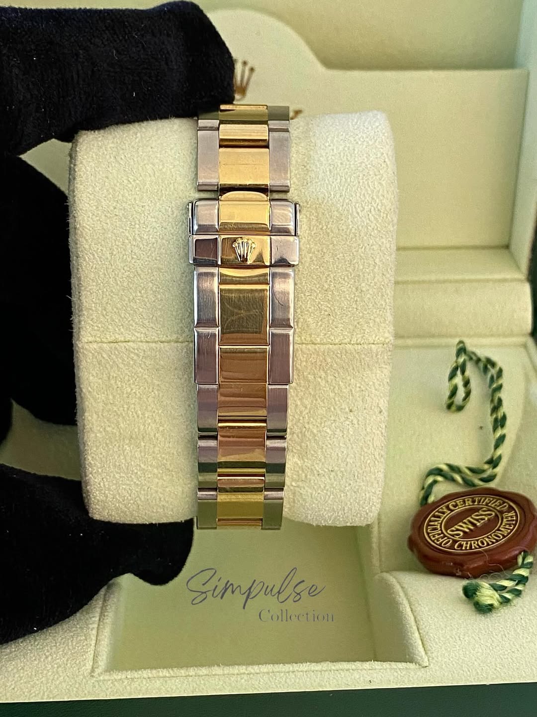 ROLEX Yachtmaster 35mm Two Tone YG w/ Blue Dial