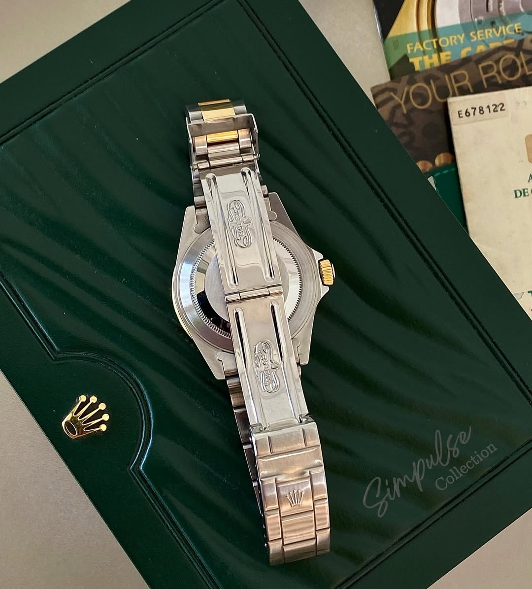 ROLEX Submariner Date "Bluesy" Royal Blue Dial w/ Oyster Steel Two Tone YG