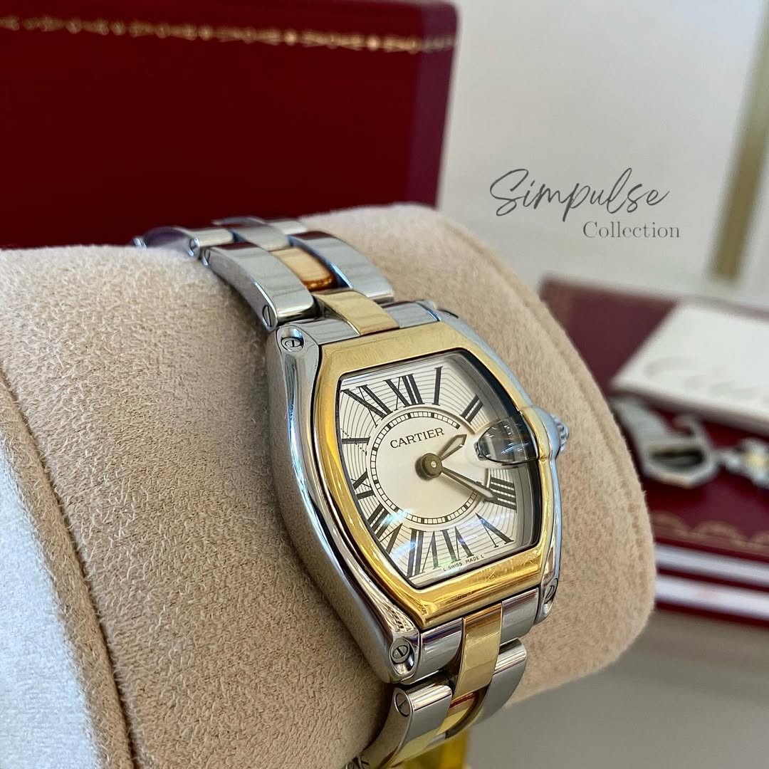 CARTIER Roadster Small Two Tone YG Stainless Steel in Quartz