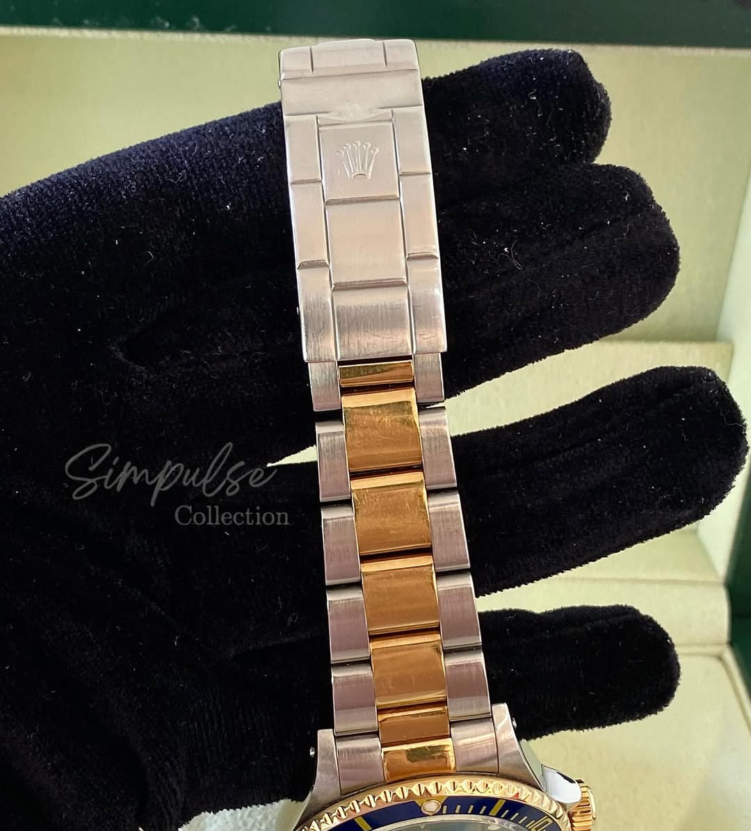 ROLEX Submariner Date "Bluesy" Royal Blue Dial w/ Oyster Steel Two Tone YG