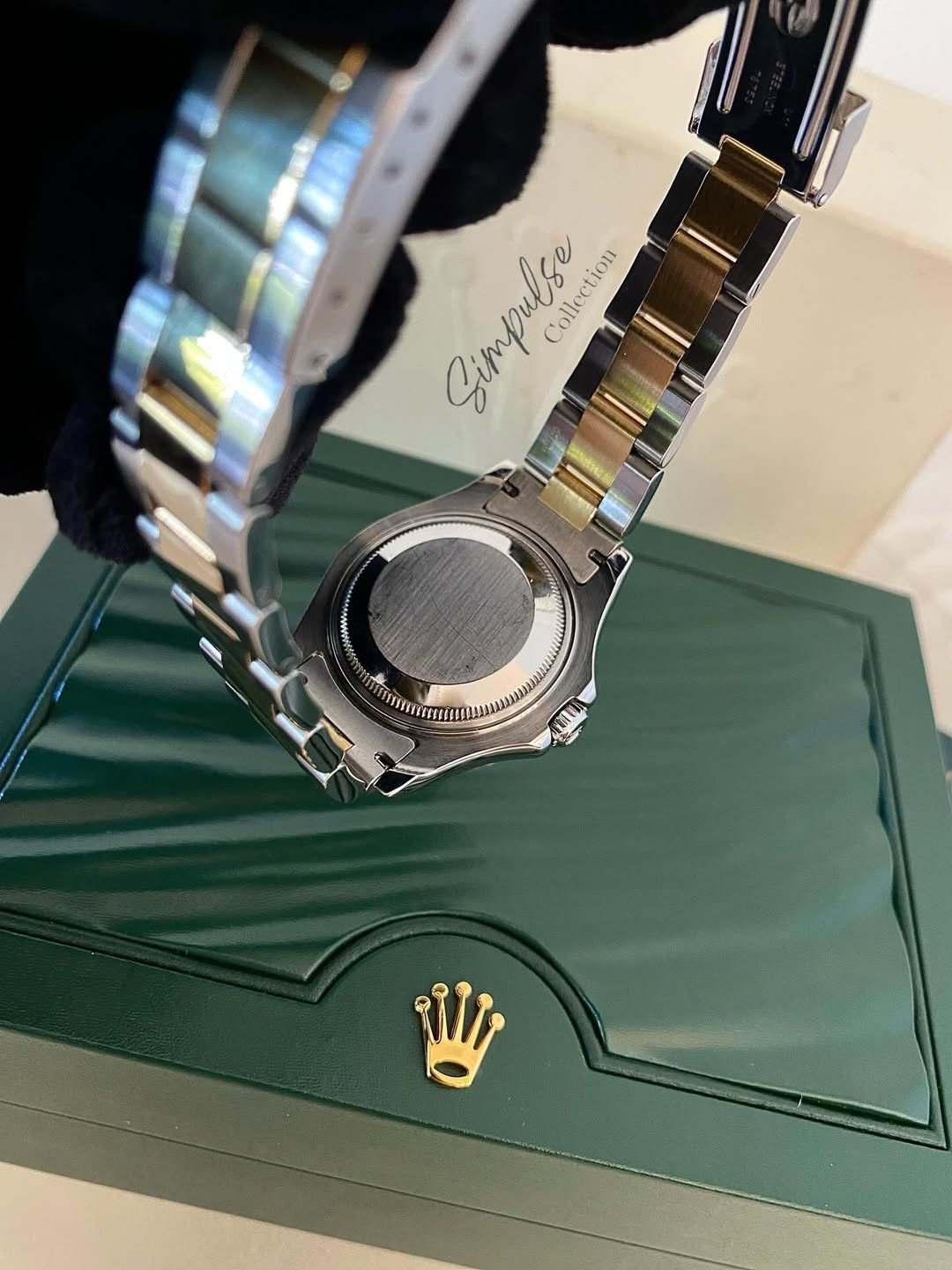 ROLEX Yachtmaster 35mm Two Tone YG w/ Blue Dial