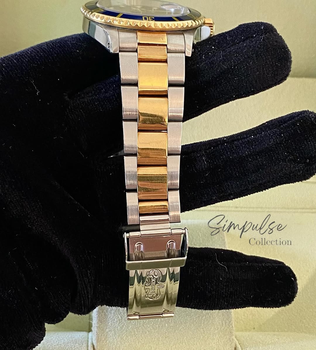 ROLEX Submariner Date "Bluesy" Royal Blue Dial w/ Oyster Steel Two Tone YG