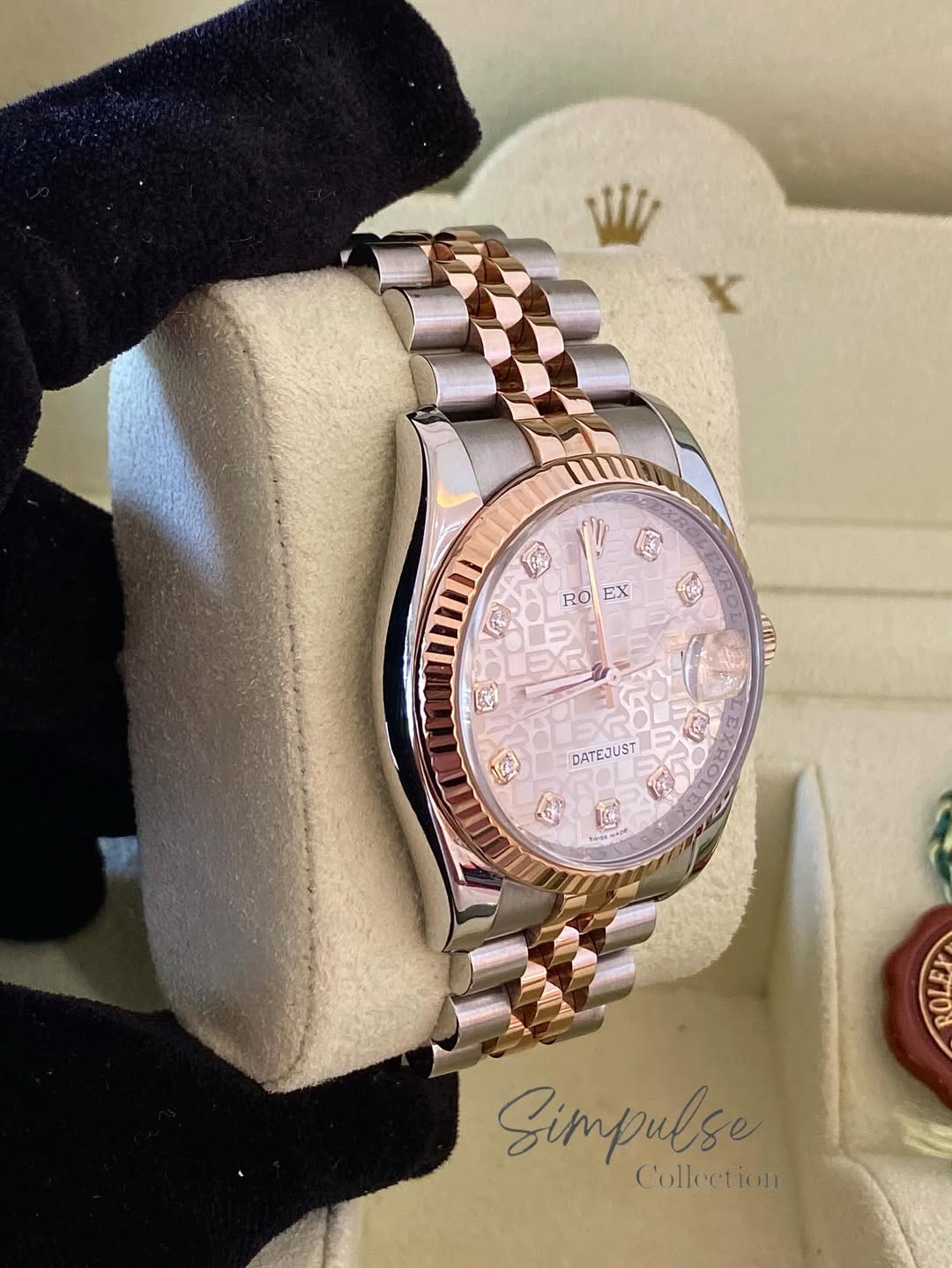 ROLEX Datejust 36mm Two Tone RG Anniversary Dial w/ DiA