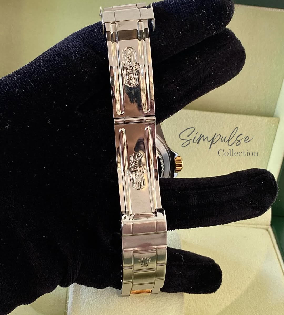 ROLEX Submariner Date "Bluesy" Royal Blue Dial w/ Oyster Steel Two Tone YG