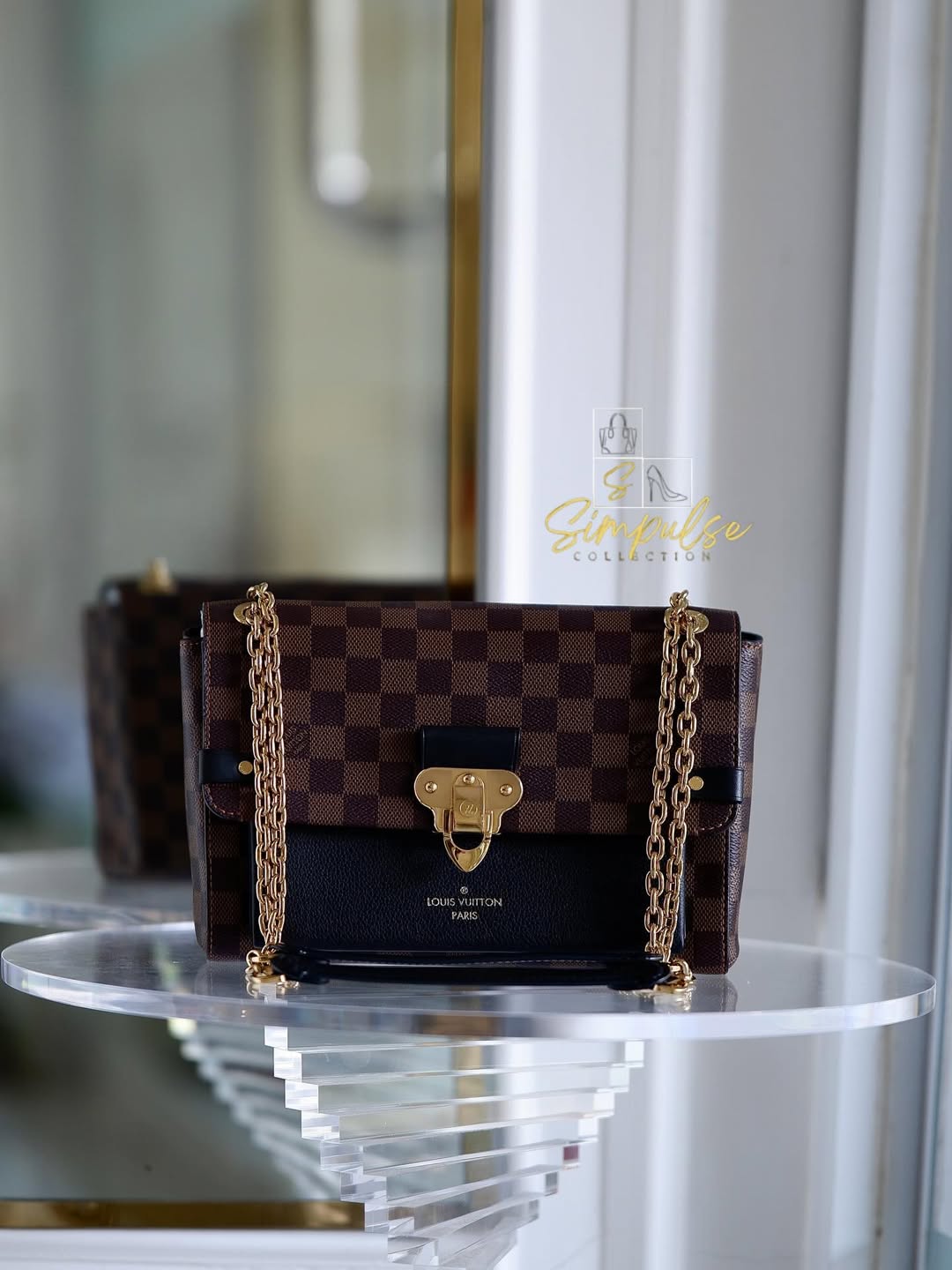 LOUIS VUITTON Vavin Damier Ebene Pm Bag