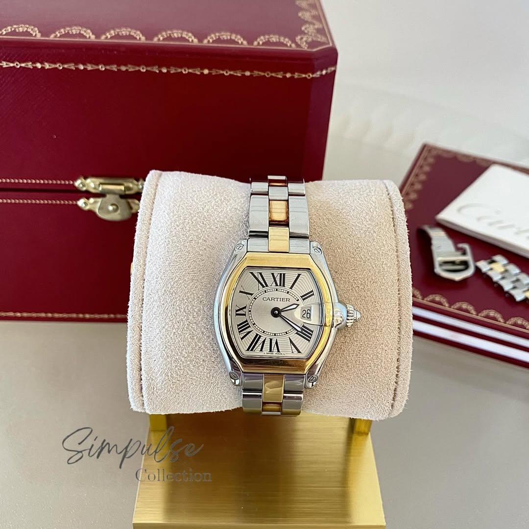 CARTIER Roadster Small Two Tone YG Stainless Steel in Quartz