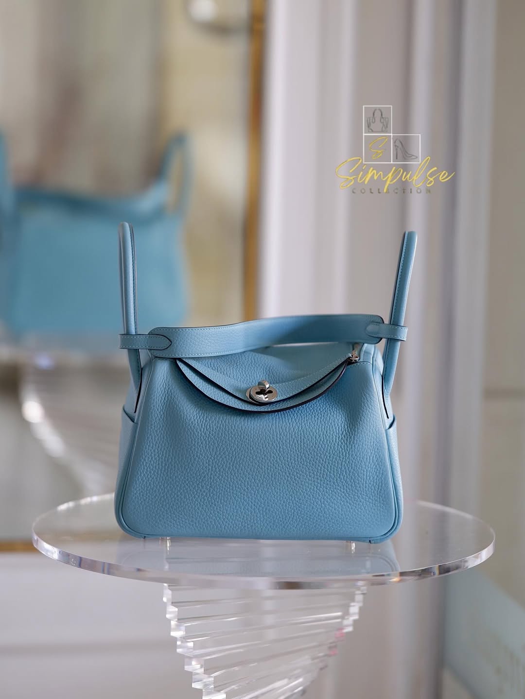 HERMES Lindy 26 Tiffany Blue