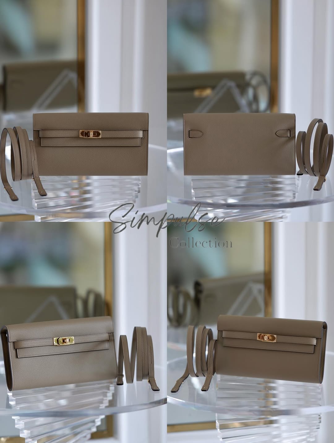 HERMES Kelly To Go Beige Marfa GHW