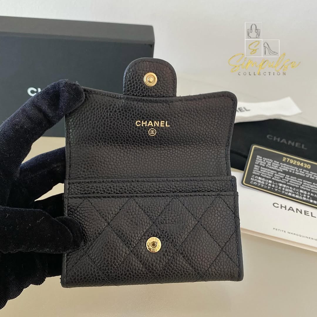 Chanel Classic Flap Caviar Cardholder