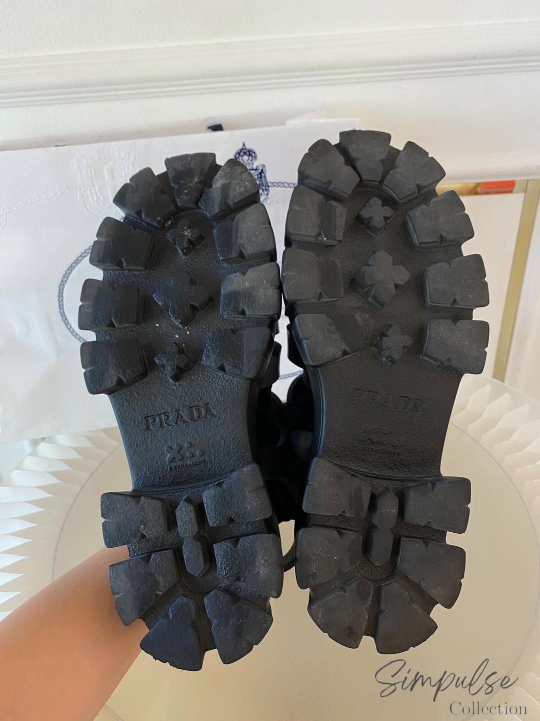 Prada Monolith Rubber Caged Platform Sandal