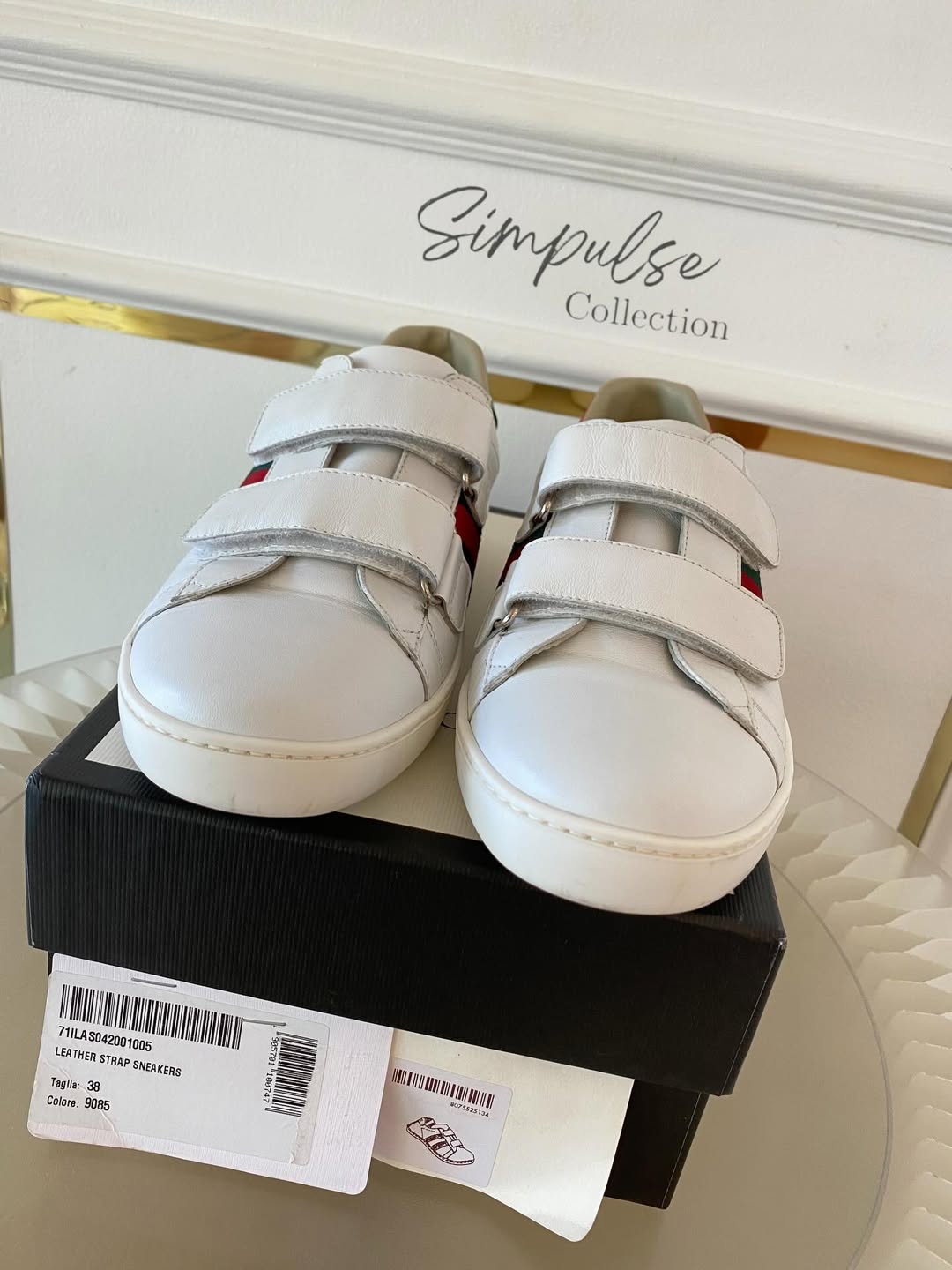 Gucci Ace White Leather Sneakers