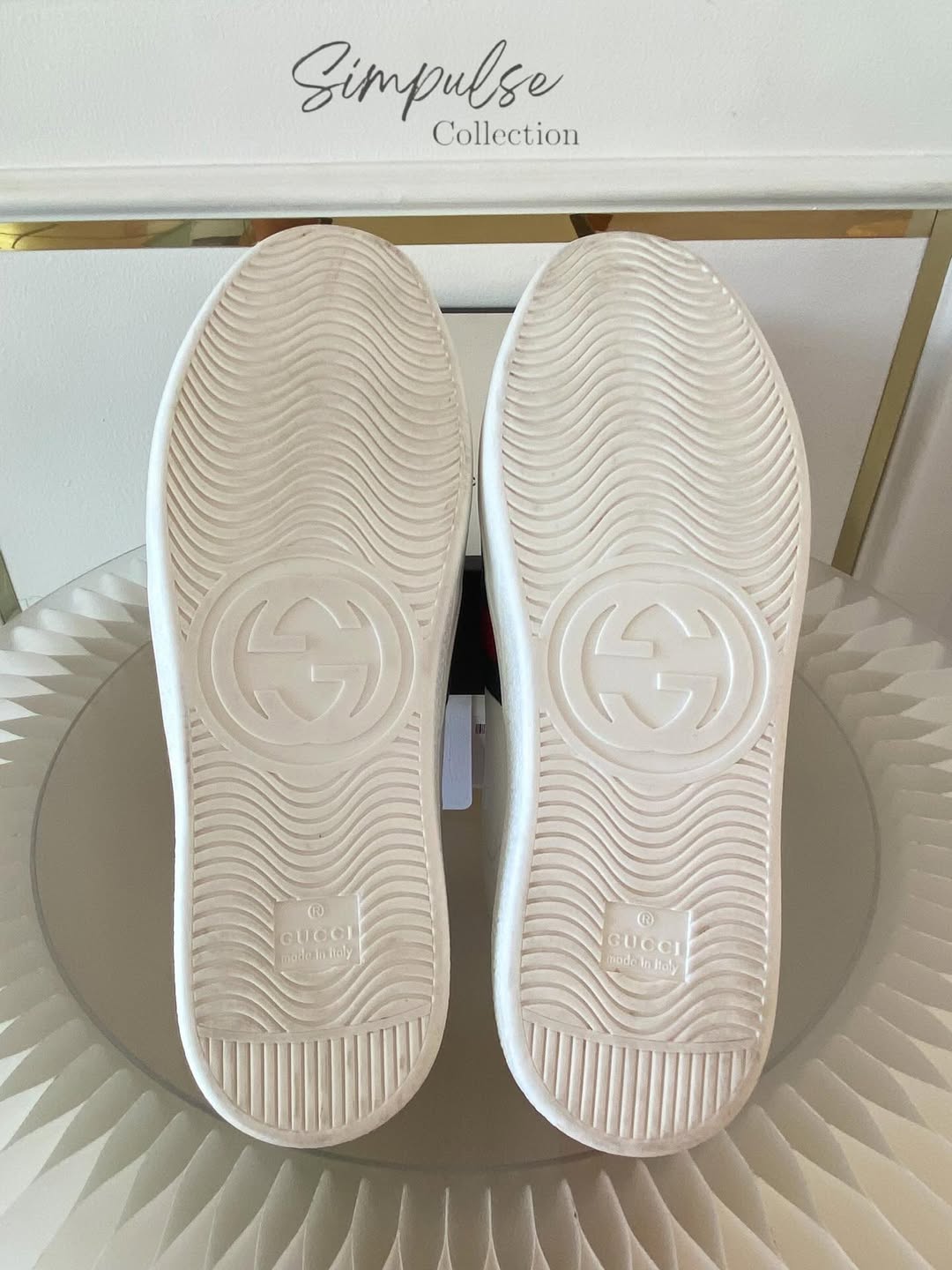 Gucci Ace White Leather Sneakers