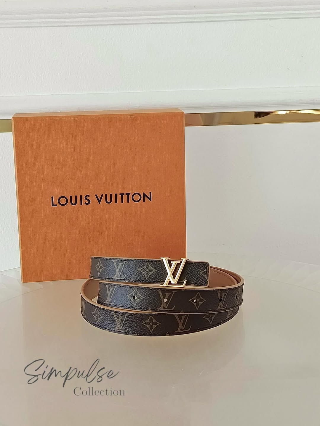 Louis Vuitton Monogram Belt GHW