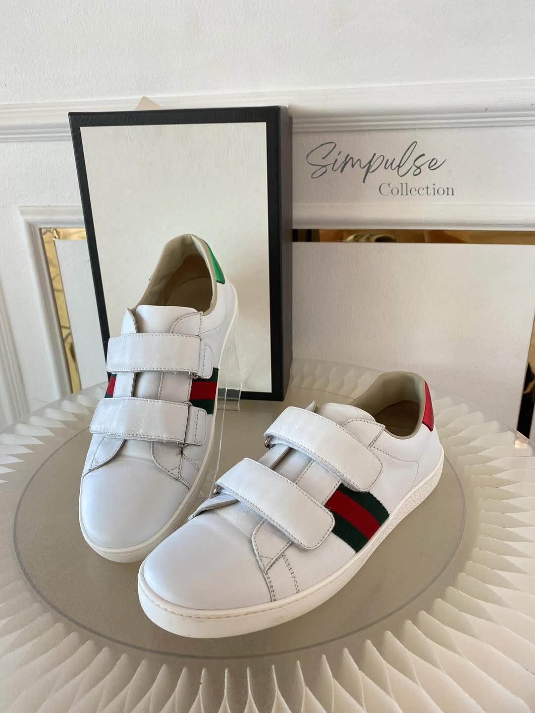 Gucci Ace White Leather Sneakers