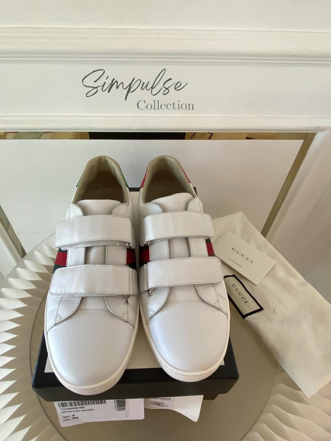 Gucci Ace White Leather Sneakers