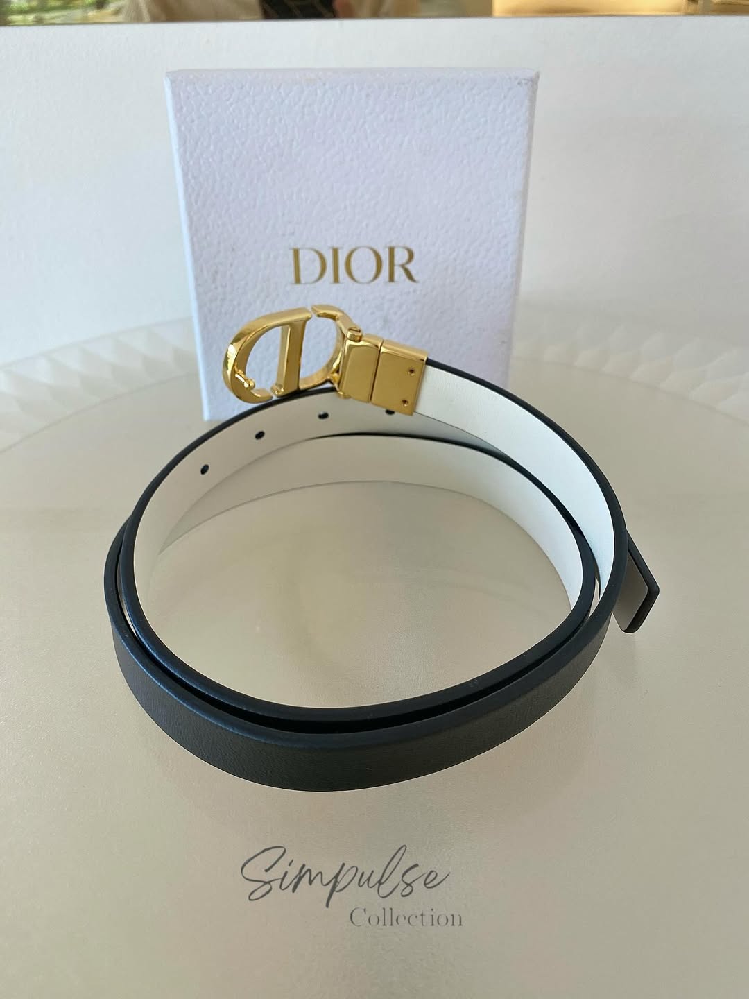 DIOR 30 Montaigne Reversible Belt