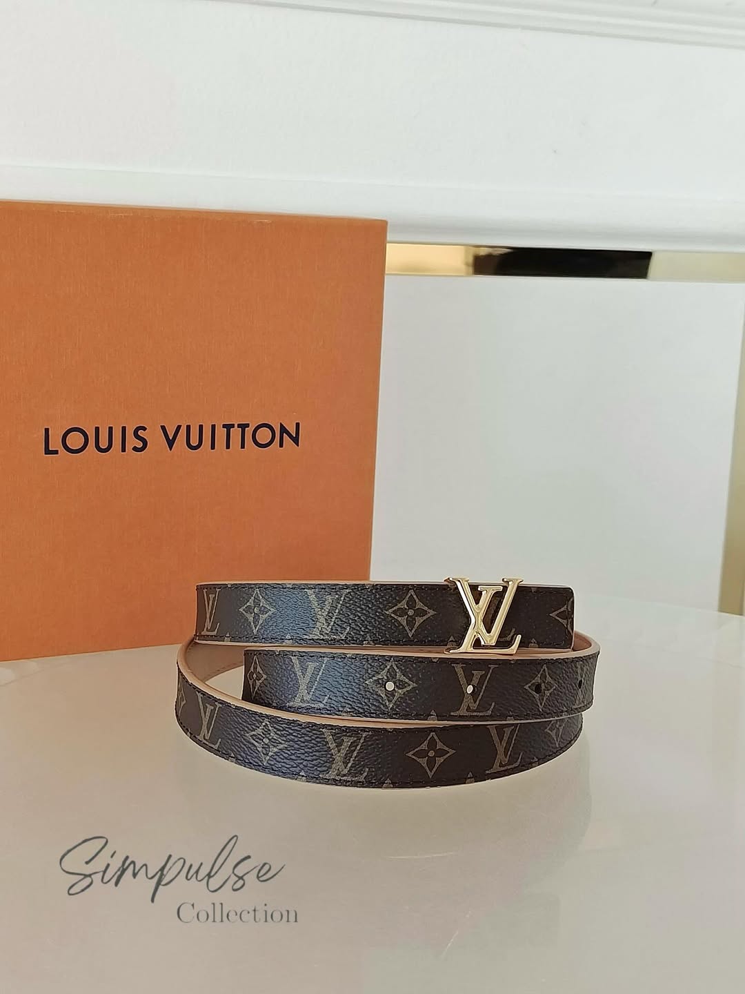 Louis Vuitton Monogram Belt GHW