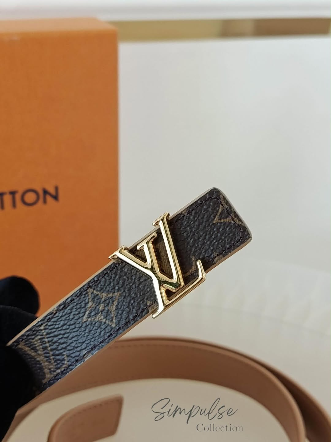 Louis Vuitton Monogram Belt GHW