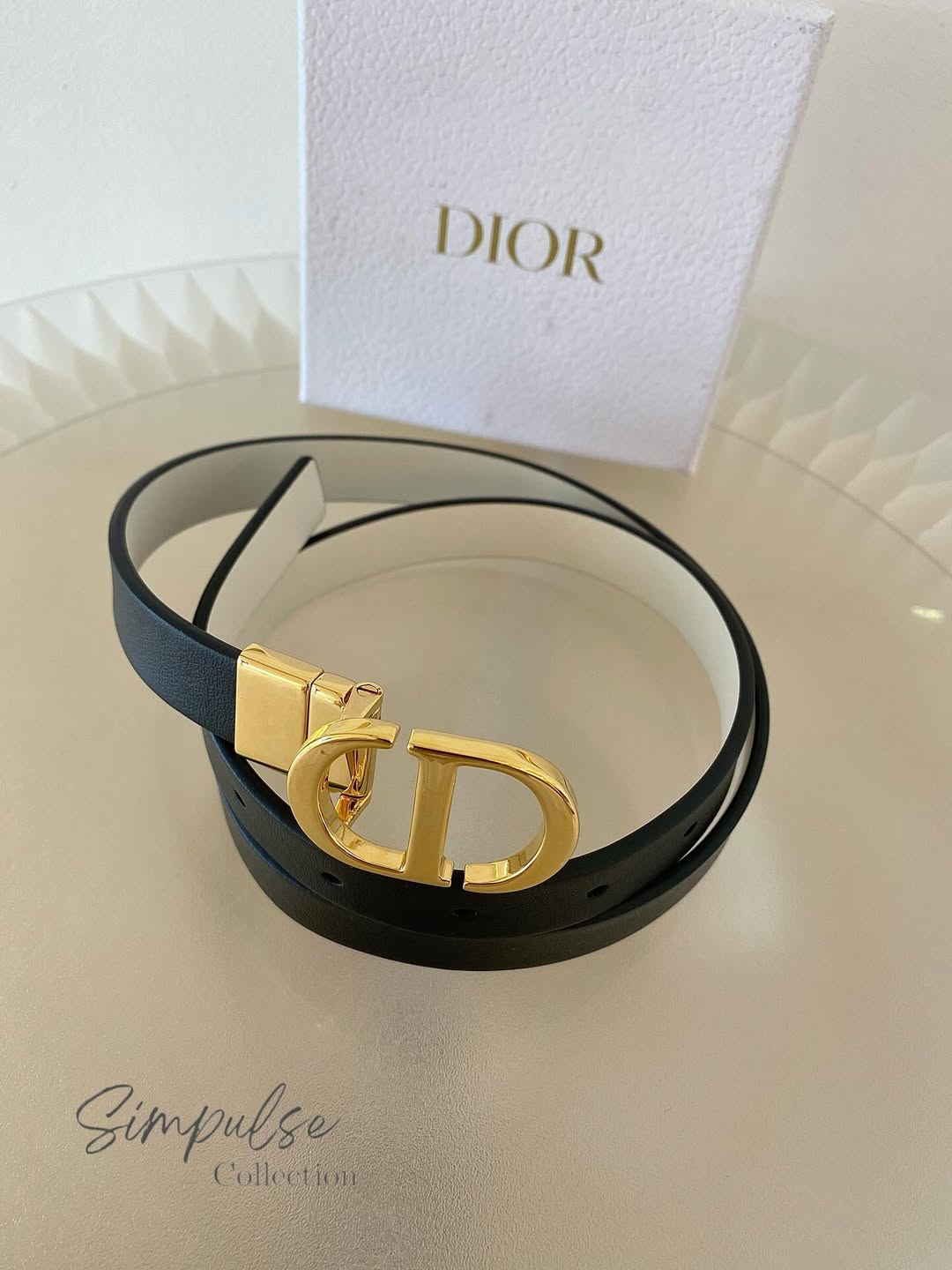DIOR 30 Montaigne Reversible Belt