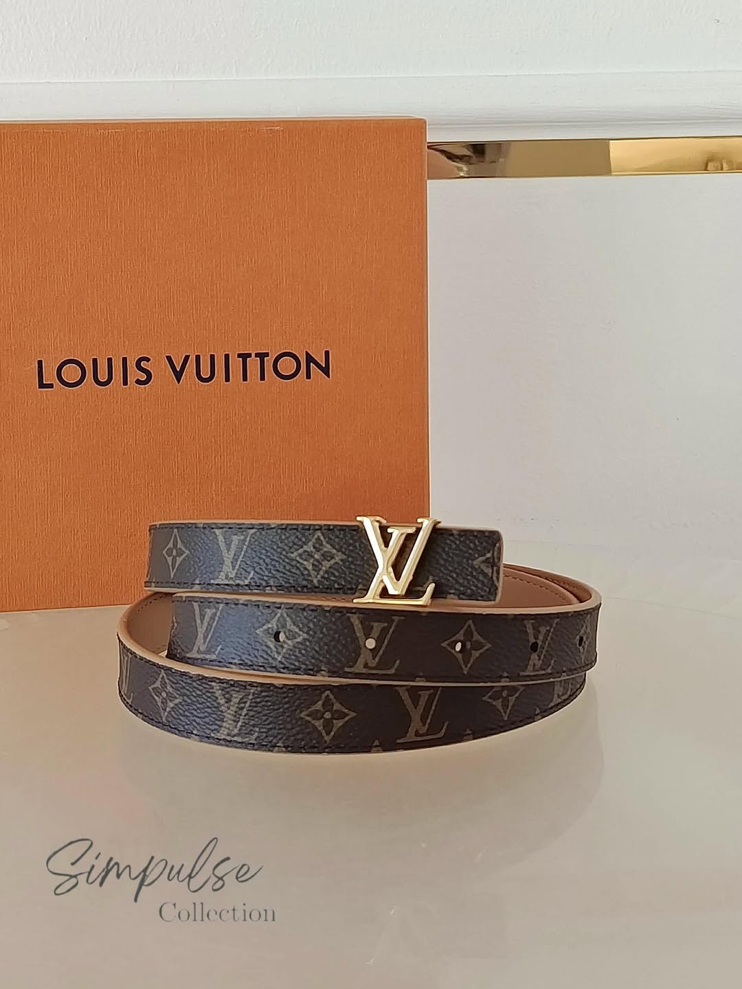 Louis Vuitton Monogram Belt GHW