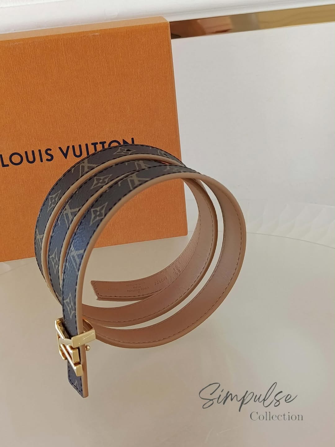 Louis Vuitton Monogram Belt GHW