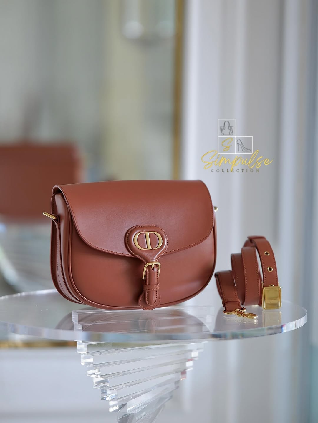 DIOR Bobby Medium in Caramel