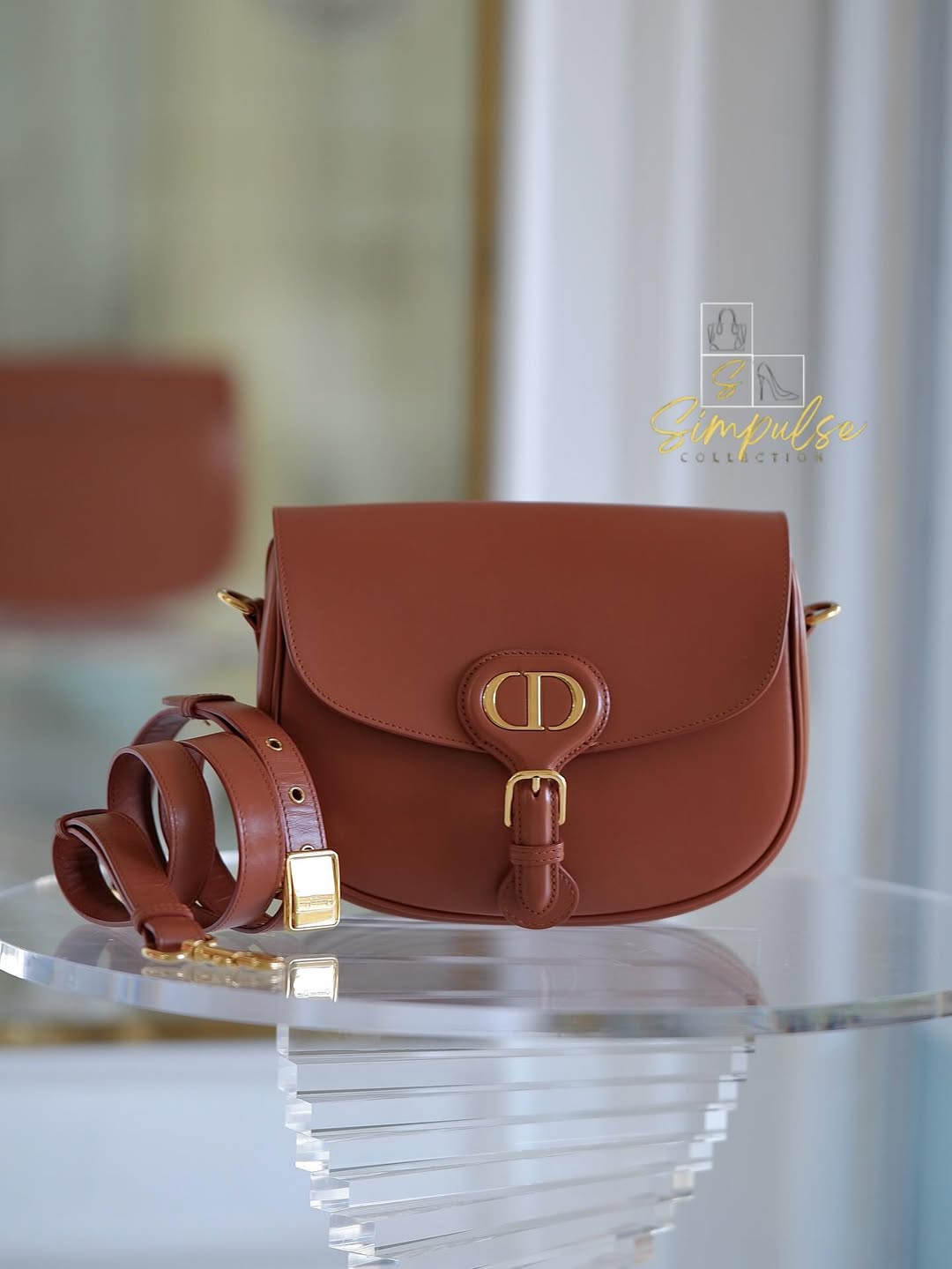 DIOR Bobby Medium in Caramel