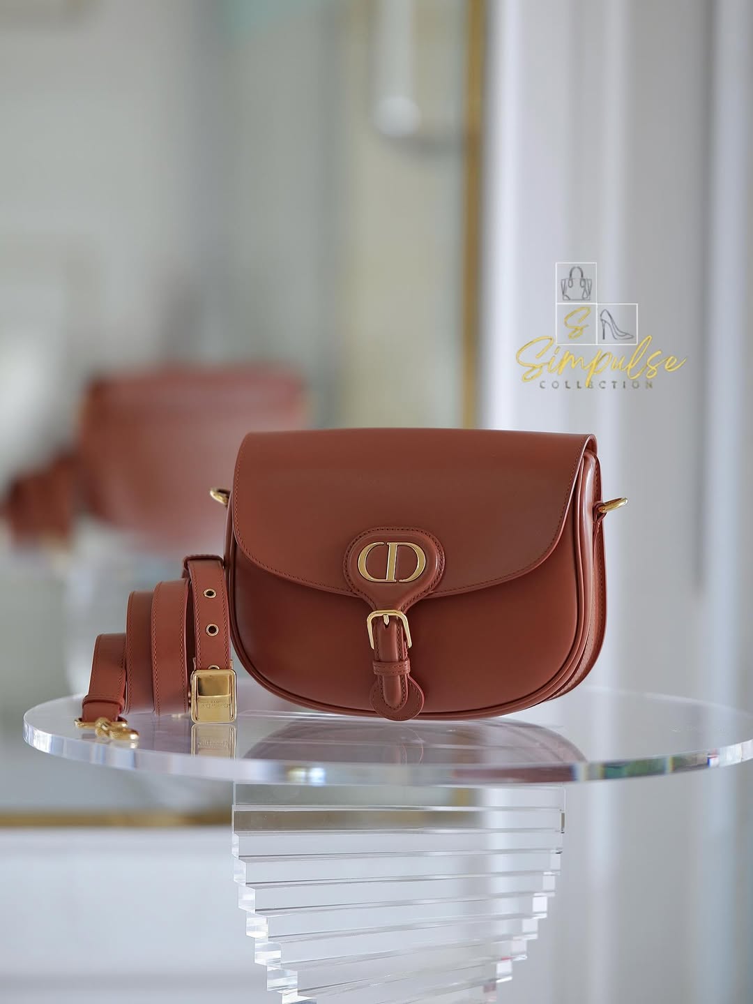 DIOR Bobby Medium in Caramel