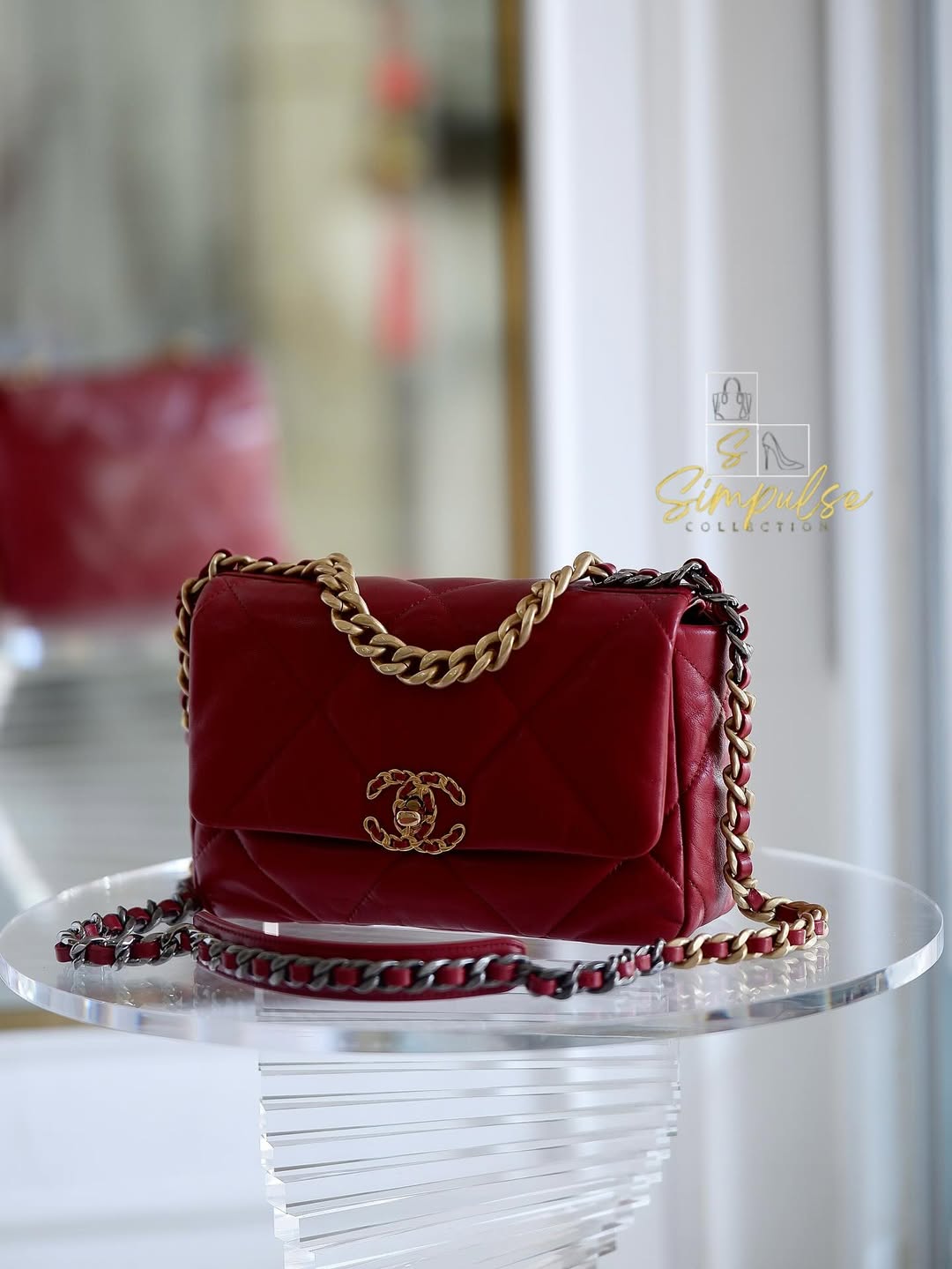 Chanel C19 Red Small