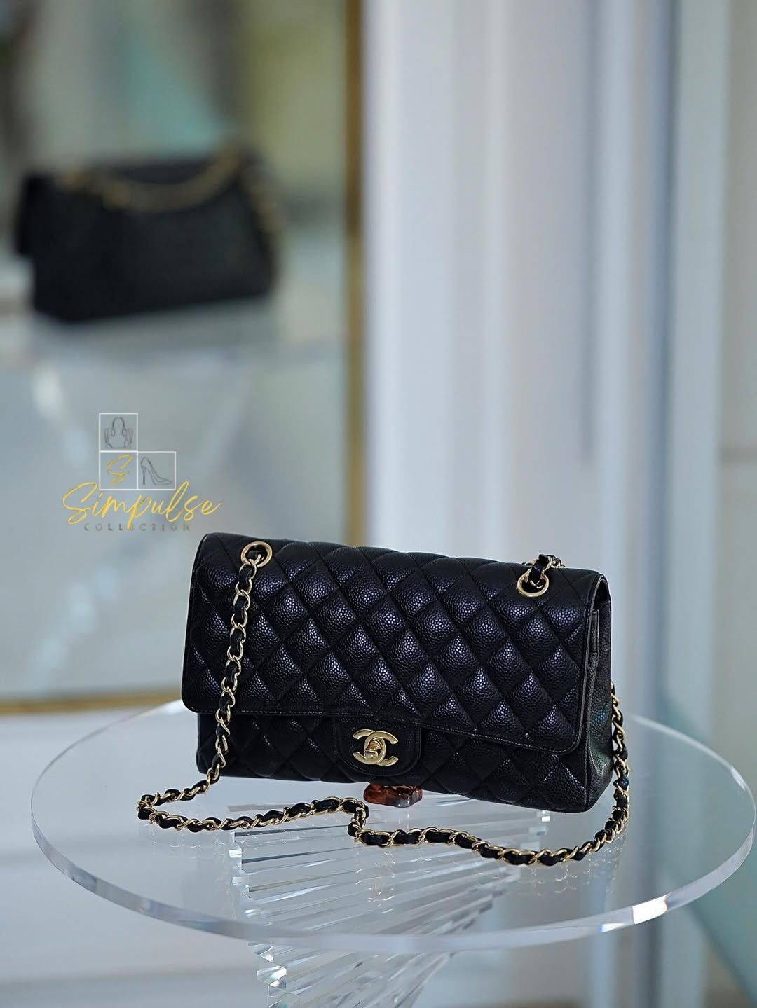 Chanel Classic Medium Double Flap Caviar GHW