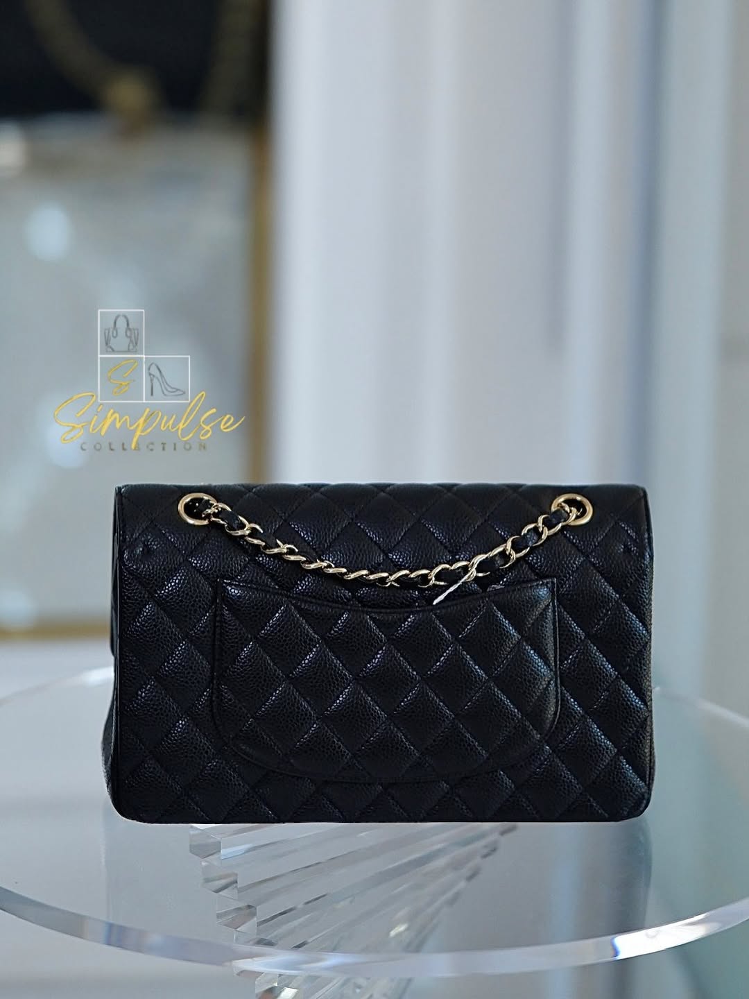 Chanel Classic Medium Double Flap Caviar GHW