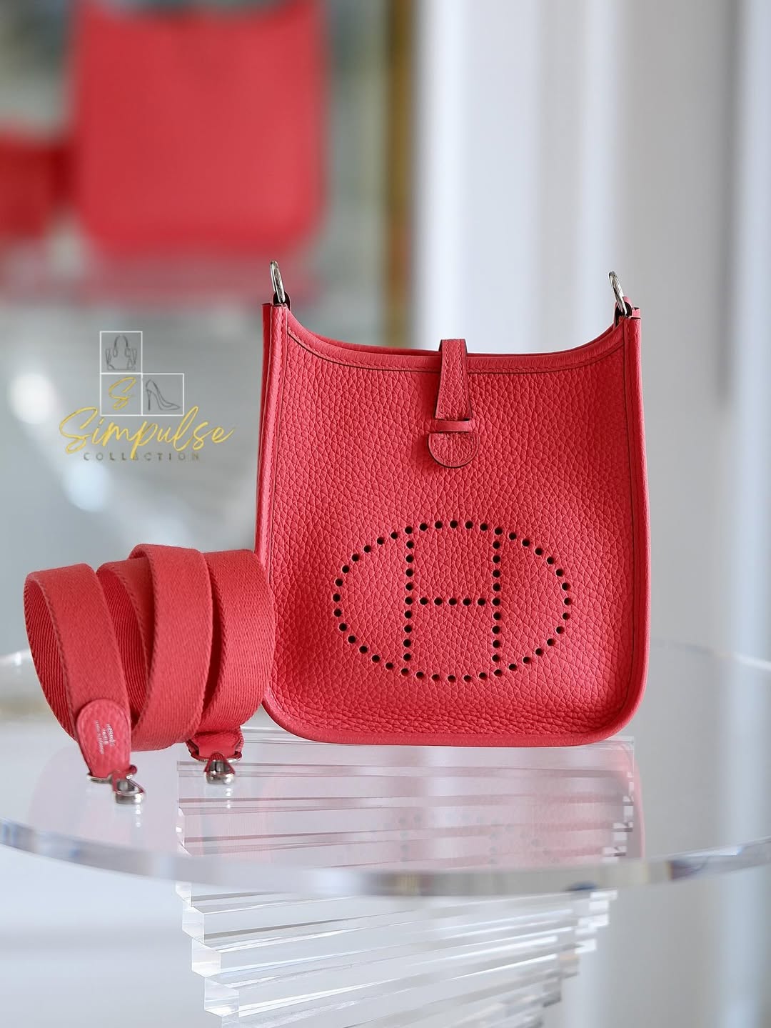 Hermes Tpm Evelyne Rose Texas Clemence