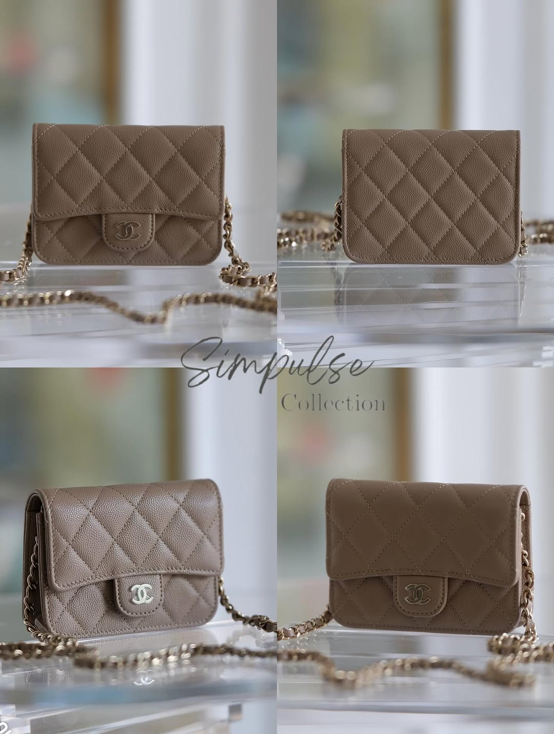 Chanel Mini Woc GHW NUDE