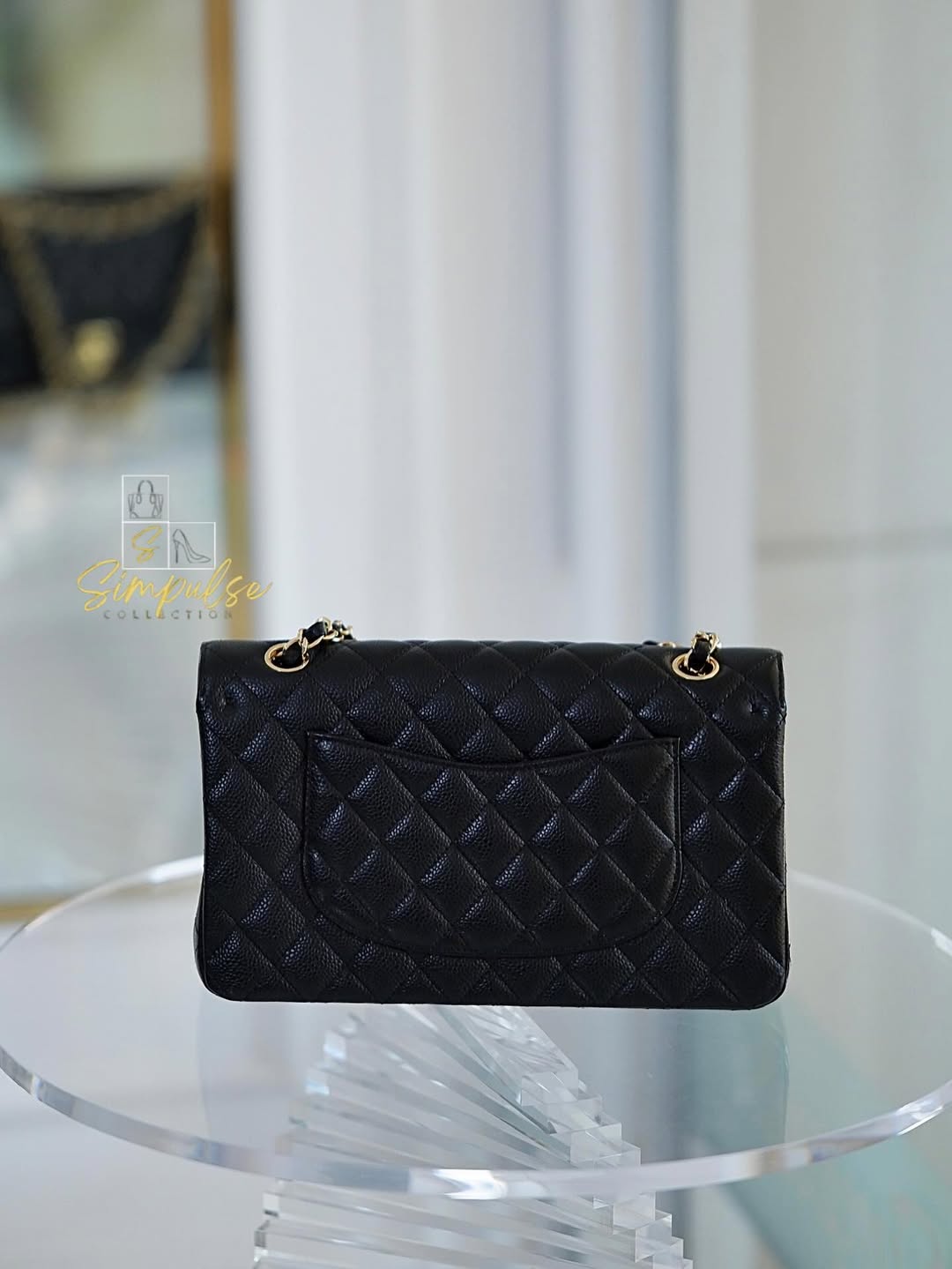 Chanel Medium Double Flap Caviar GHW