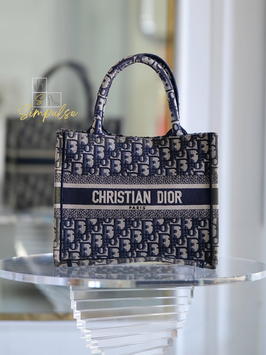 Dior Oblique Booktote PM Size